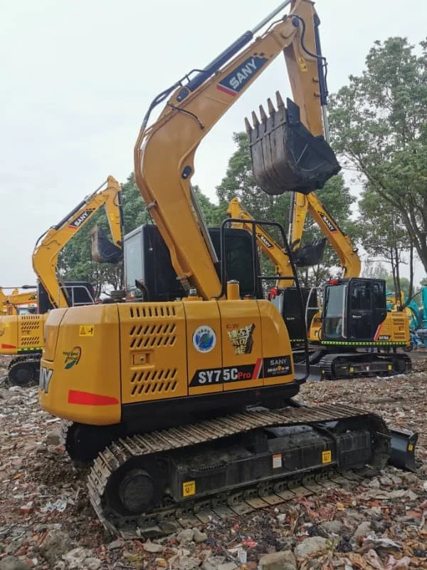 second hand Sany SY75C crawler excavator for sale