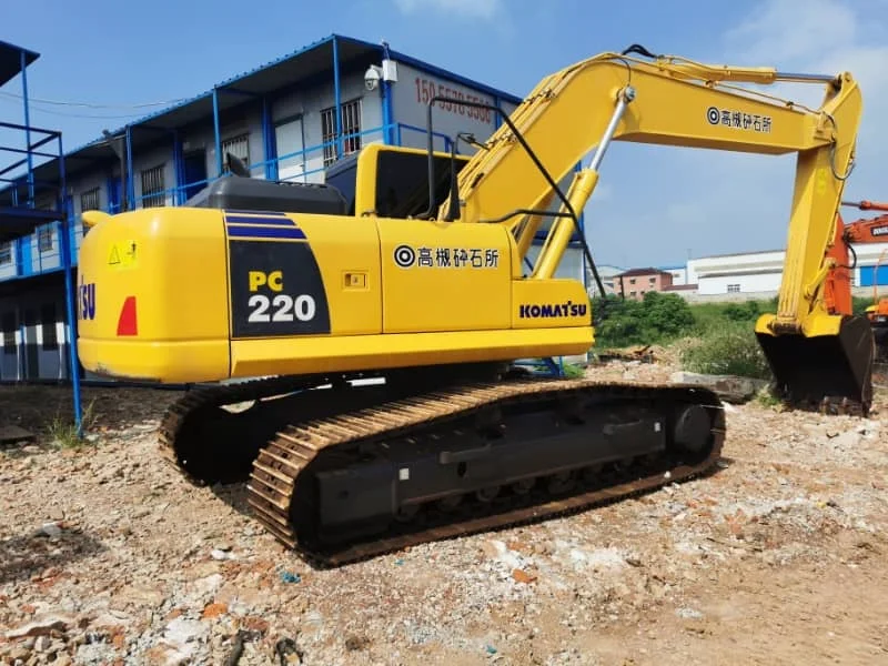 Used Komatsu PC220 Crawler Excavator for Construction Projects