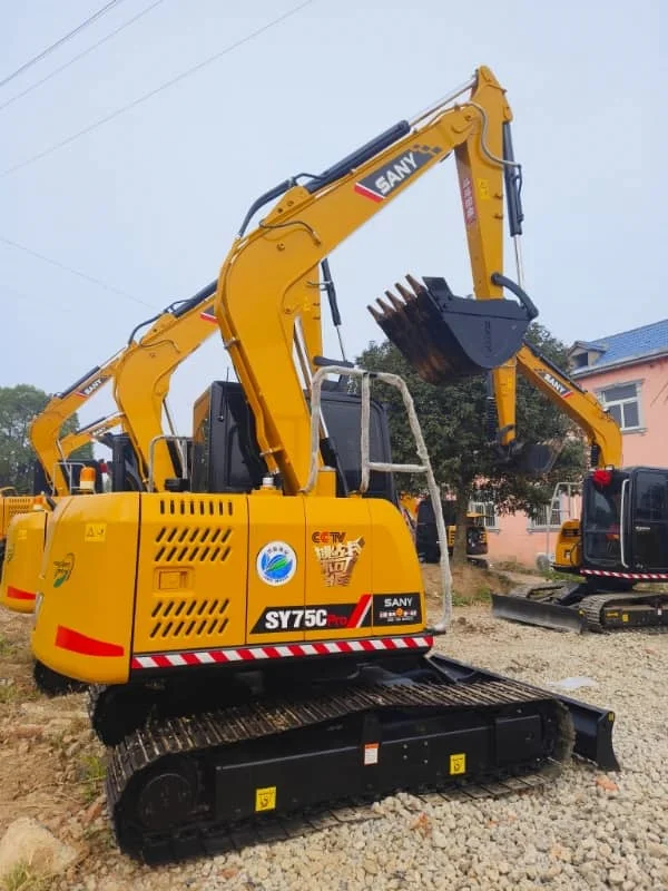 second-hand- Sany SY75C crawler excavator for sale